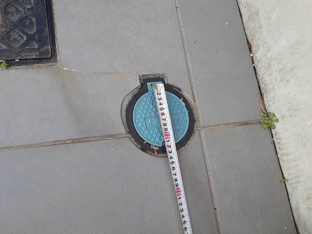 水道メーターの蓋採寸